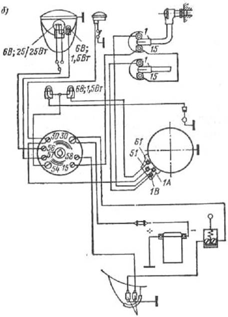 Схема мотоцикла ява 12в