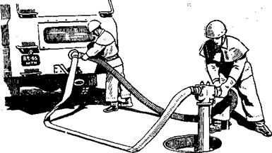 Пожарный автомобиль подача воды