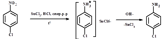 Схема получения анилина из карбида кальция