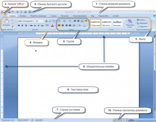 Реферат: Основы текстового редактора Microsoft Word