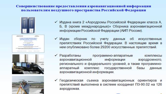 Аэронавигационной информации российской федерации