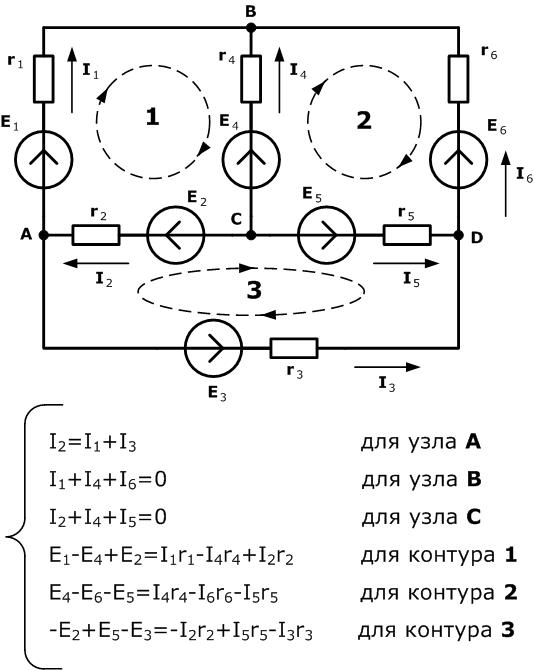 Лабораторная работа: Расчёт сложных электрических цепей постоянного тока с использованием закона Кирхгофа
