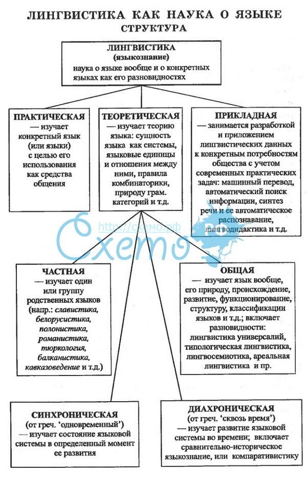 Структурная схема это в языкознании