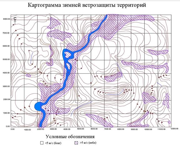 Карта экспозиции склонов