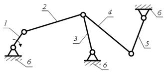 Степень подвижности кинематической цепи представленной на рисунке