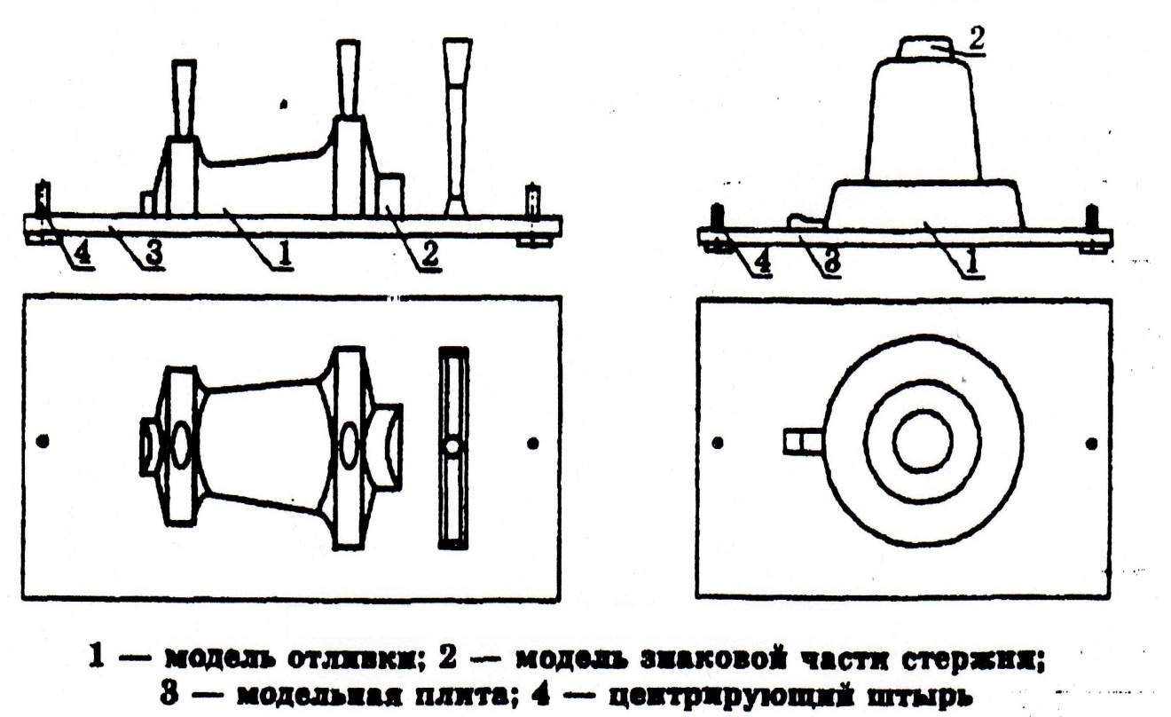 Эскиз формы и отливки