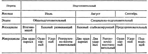 Недельный микроцикл