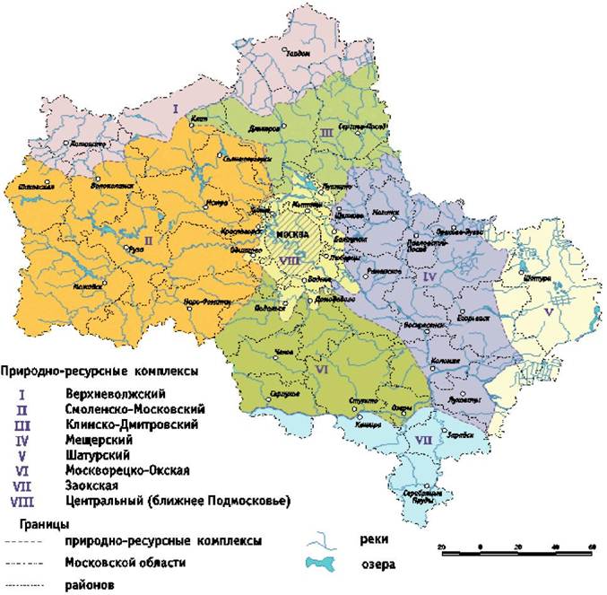 Карта ландшафта москвы