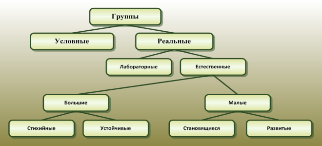 Большие группы количество участников