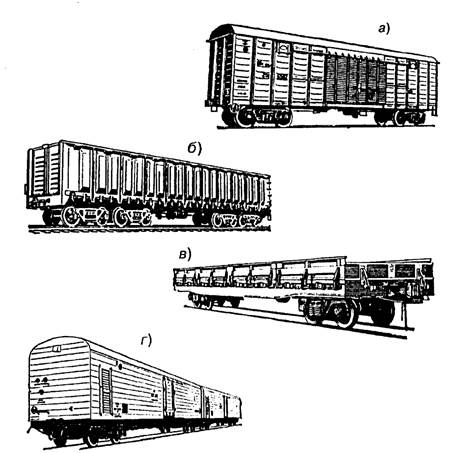 Рисунок грузового вагона поезда