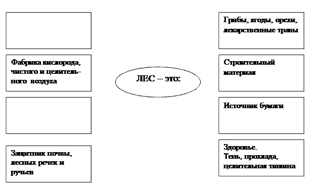 Структуру природы можно представить в виде схемы