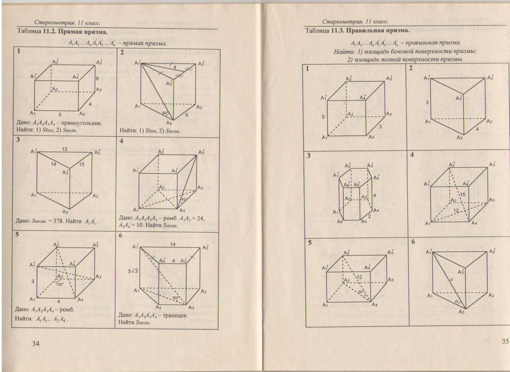 Самостоятельная работа по геометрии 10 класс пирамиды. Правильная Призма 11.3. 11.3 Правильная Призма ответы. Задания на готовых чертежах по стереометрии 10-11 класс Ковалева. Таблица 11.3 правильная Призма а1а2.