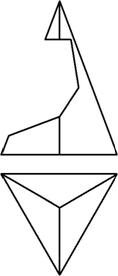 Конус с отверстием треугольника