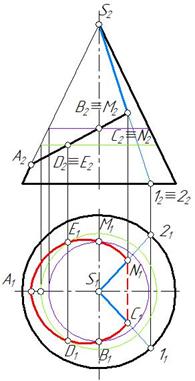 Построить фронтальную проекцию треугольника abc лежащего в плоскости заданной параллельными прямыми