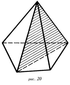 площадь поперечного сечения пирамиды