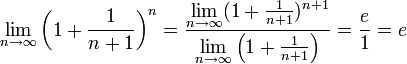 Ln 1 6. E предел n+1. Lim (1+1/n)^n. Lim 1-n/n n бесконечность. Lim 1-1/n замечательные пределы.