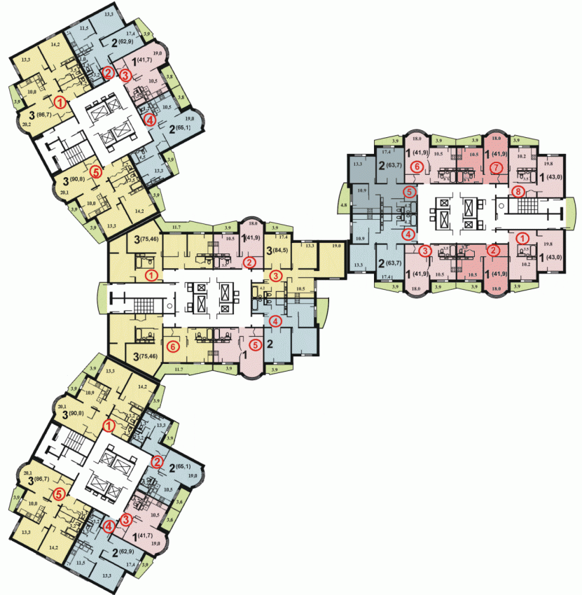 Реферат: Секционный жилой дом средней этажности