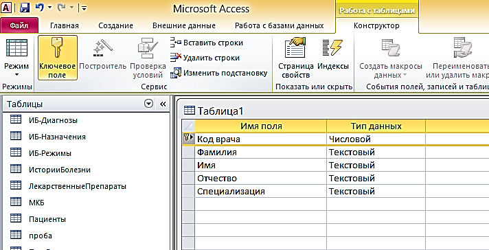 Работа в ms access. Ключевое поле в базе данных MS access. Ключевое поле базы данных access. Ключевое поле в MS access. Майкрософт аксесс таблицы базы данных.