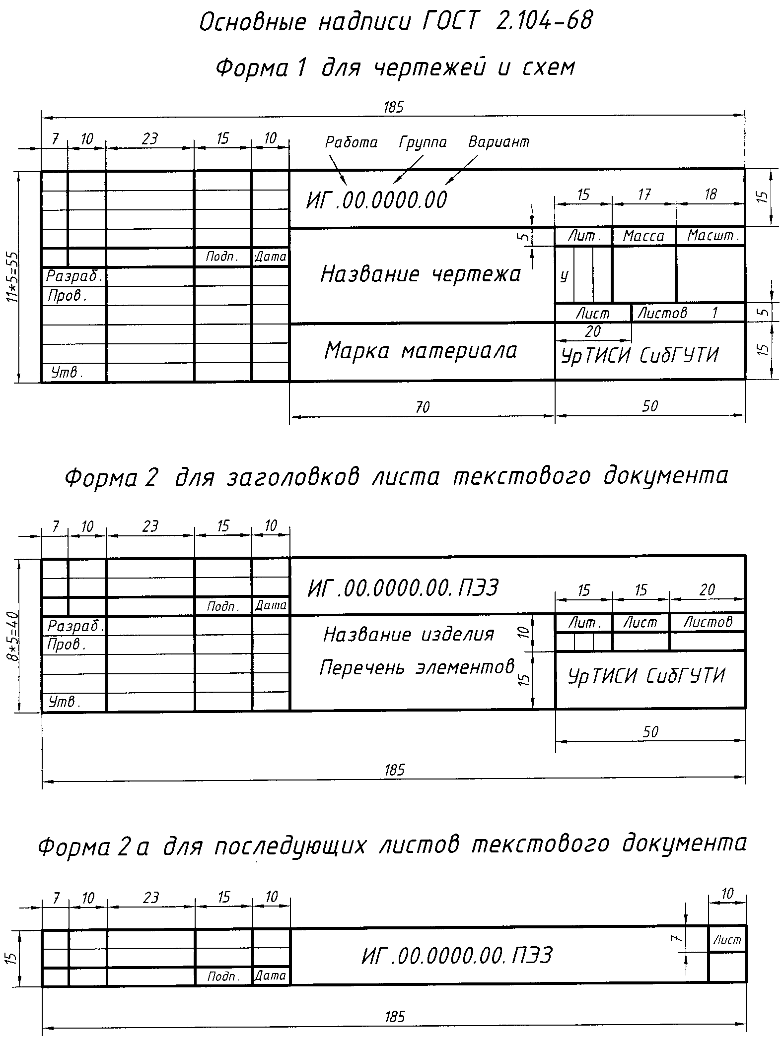 Надпись на чертеже. ГОСТ 2.104-68 основные надписи. Основная надпись ГОСТ 2.104-68. ЕСКД штамп чертежа ГОСТ 2.104. Черчение основная надпись ГОСТ 2.104-68.