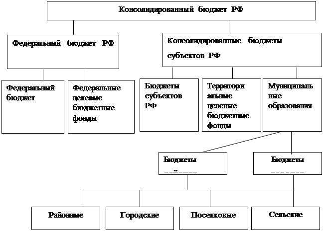 Бюджетная система рф схема