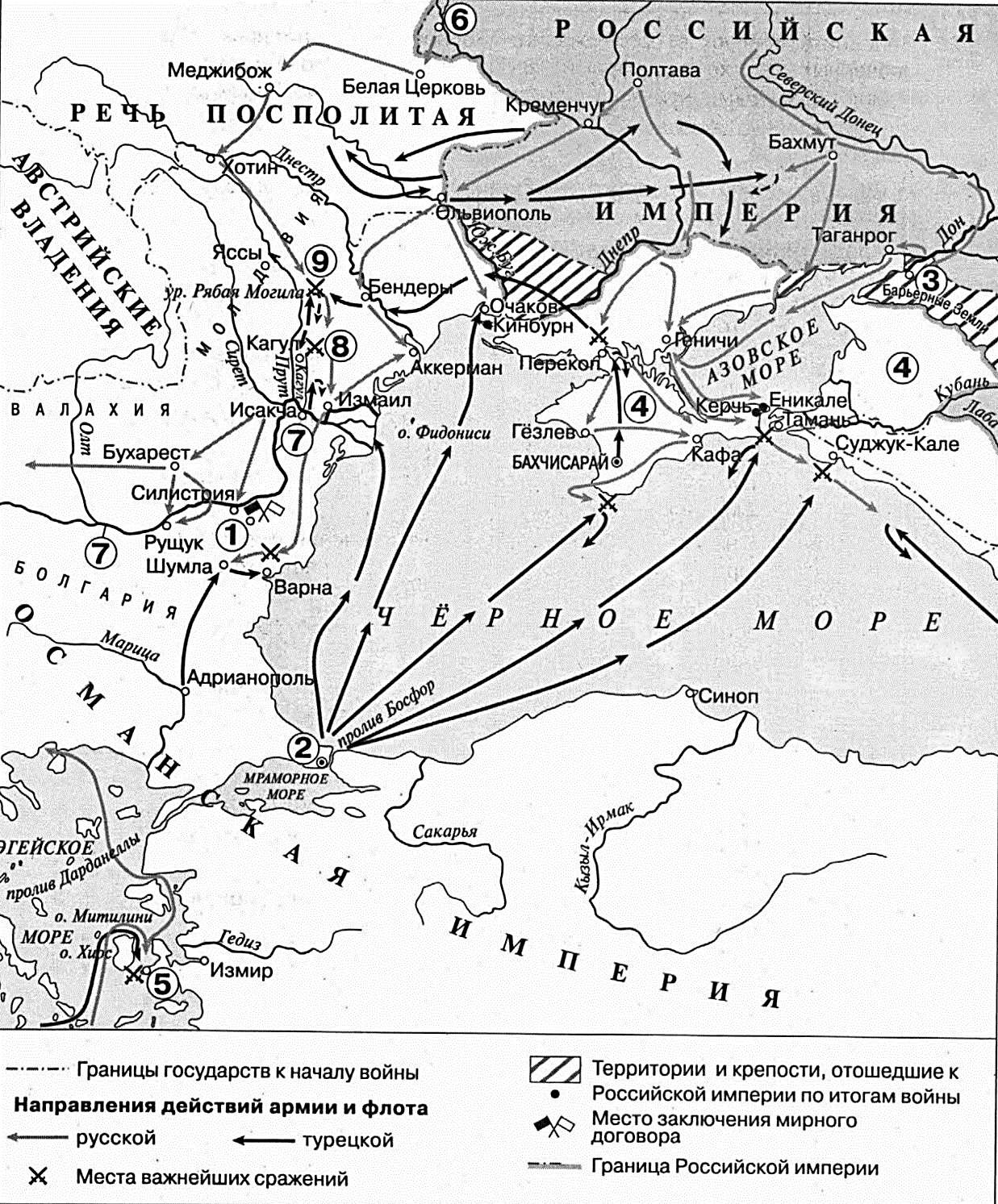 Крымское ханство на карте впр
