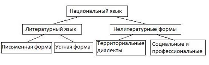 Понятие национальный русский язык. Формы русского национального языка. Литературный язык. Формы существования русского национального языка схема. Национальный и литературный язык различия. Литературный язык и нелитературные формы национального языка.