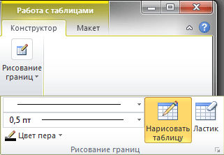 Как в ворде стереть таблицу ластиком. Ластик для таблицы в Word 2010. Стёрка в Ворде. Ластик в Word. Стирательная резинка в Ворде.