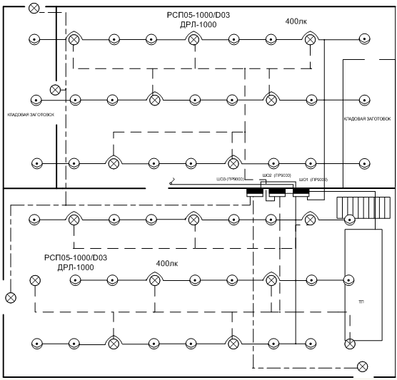 Электрическая схема освещения. Схема аварийного освещения цеха светодиодными. Схема освещения цеха сбоку. Принципиальная электрическая схема освещения цеха. Схема принципиальная электрическая осветительной электропроводки.
