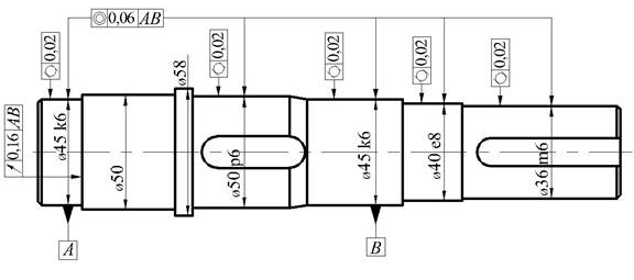 Допуск соосности на чертеже пример