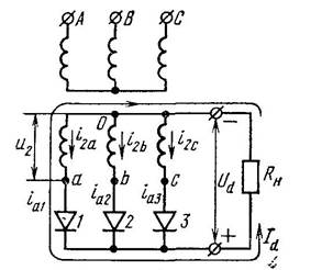 Схема выпрямитель 3 х фазный