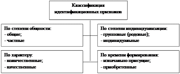 Понятие и классификация идентификационных признаков