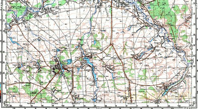 Карта ивнянского района белгородской области подробная с деревнями