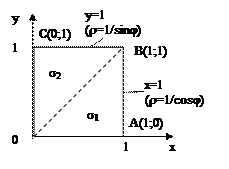 D область ограниченная окружностями и прямыми