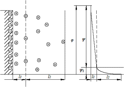 Схема двойного электрического слоя