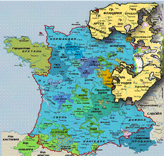 Объединение франции в xii xv. Франция 15 век карта. Франция 14 век карта. Франция 13 век карта. Карта Франции 15 века.