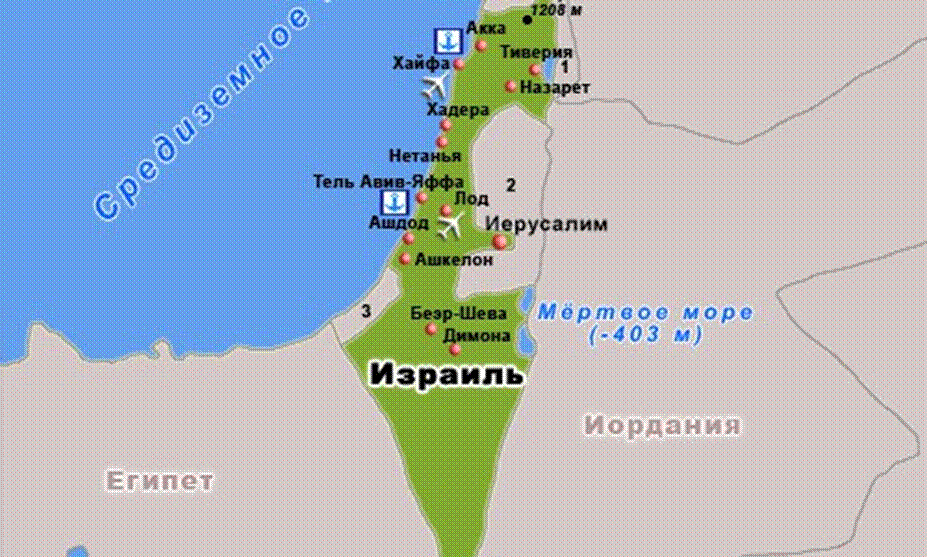 В какой стране находится город иерусалим. Расположение Израиля на географической карте.