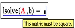 Как сформировать матрицу из векторов в маткаде