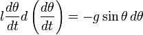 Вывод уравнения колебаний физического маятника и его периода