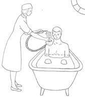 Гигиеническая ванна пациента. Гигиеническая ванна больных. Мытьё пациента в ванной. Проведение гигиенической ванны пациенту.