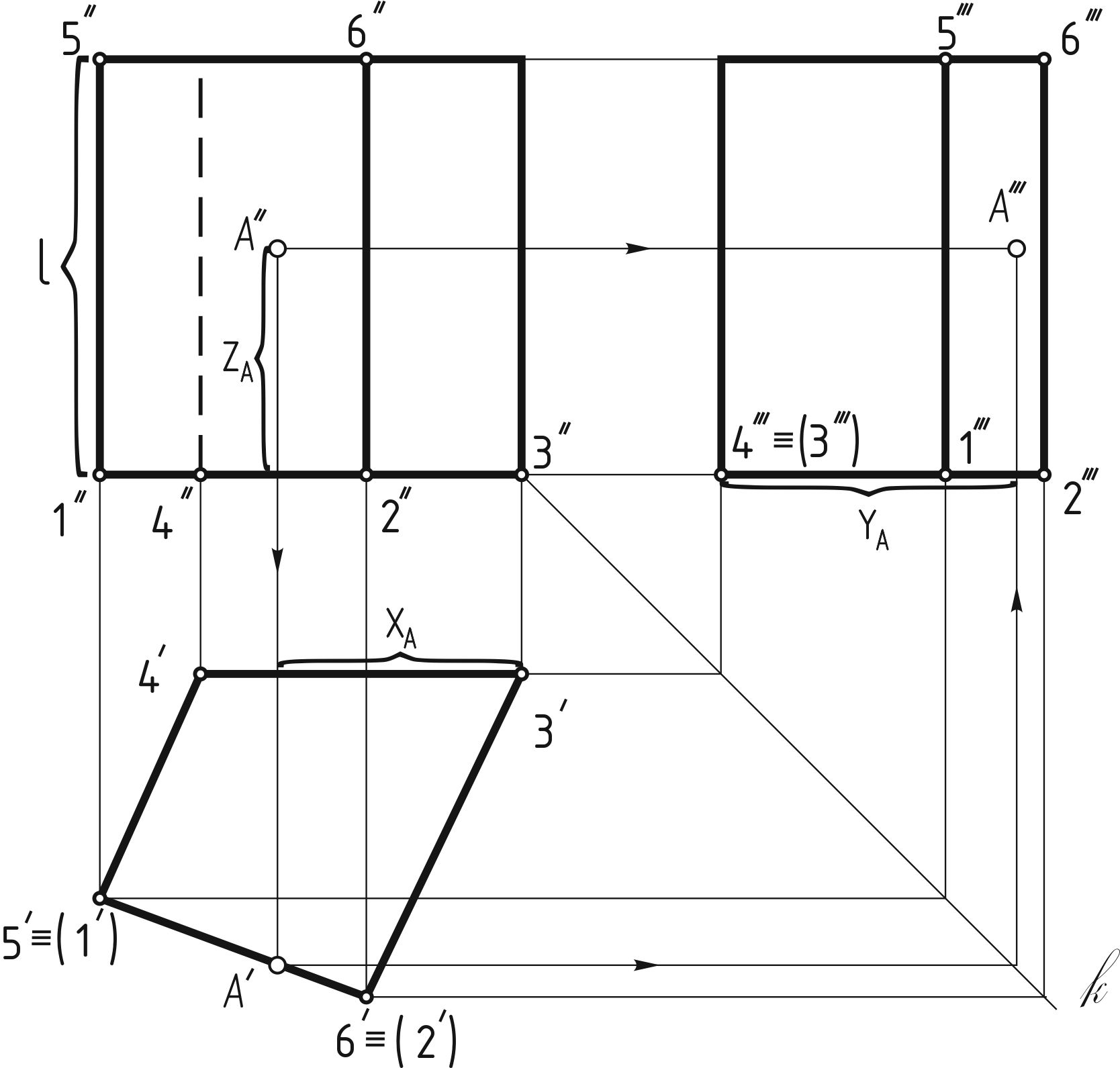 Комплексный чертеж. Комплексный чертеж Призмы в 3 проекциях. Проецирование точки комплексный чертеж точки. Комплексный чертеж треугольной Призмы.