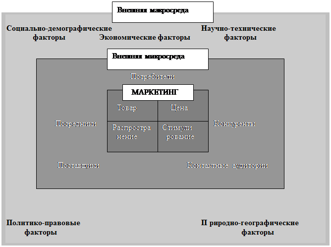 Реферат: Маркетинговая среда и её структура 3