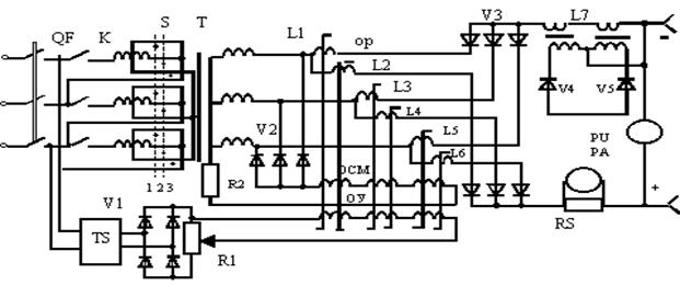 Принципиальная схема сварочного выпрямителя