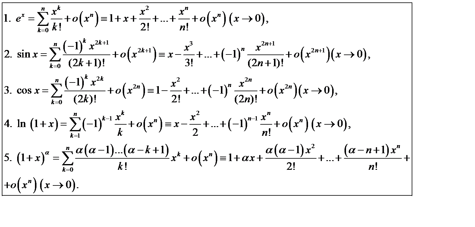 Формула Тейлора с остатком в форме Пеано и Лагранжа. Разложение функции по формуле Тейлора. Разложения Тейлора элементарных функций. Табличные разложения в ряд Тейлора. Тейлор лагранж