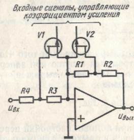 Усилитель управляемый напряжением схема