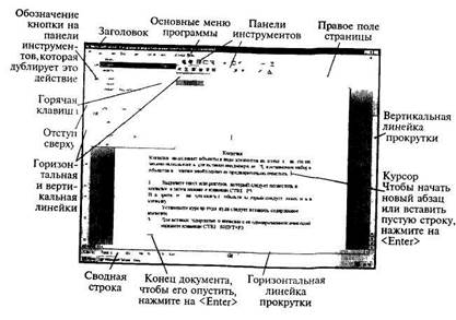 Когда целесообразно пользоваться клавишей enter в окне текстового процессора ms word