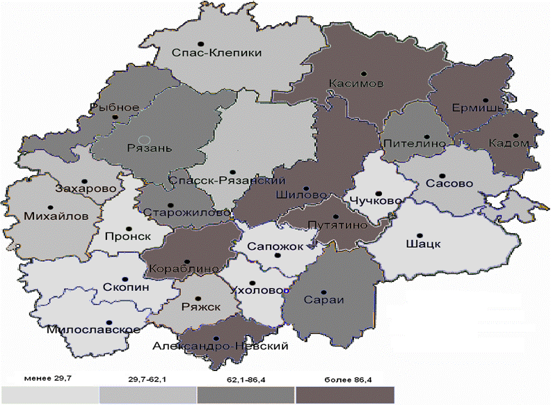 Карта рязани татарская