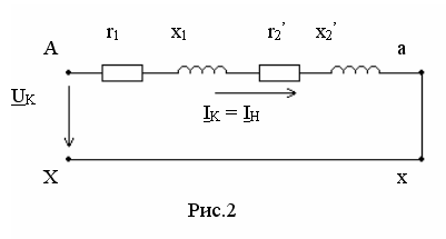 На рисунке изображена схема замещения трансформатора в режиме холостого хода