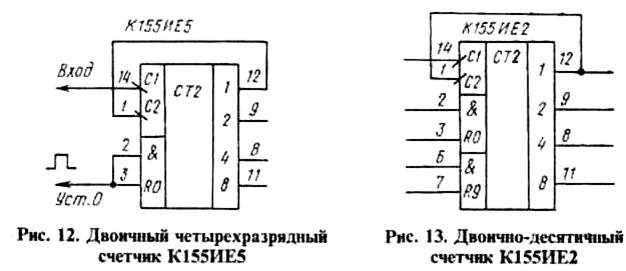 Техника ие ие. Микросхема к155ие2 даташит. Счетчик на микросхеме к155ие5. Реверсивный счетчик к155тв1. Схема подключения микросхемы к155ие2.