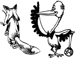 Иллюстрация к басне лисица и Аист. Рисунок лиса и Аист. Лиса и Аист басня. Лиса и Аист нарисовать. В зобу дыханье сперло